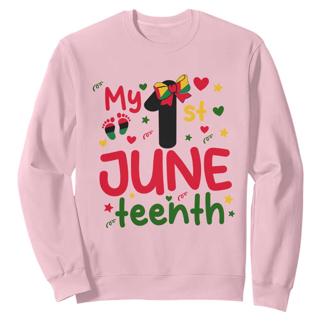 My First Juneteenth Sweatshirt African American Baby Freedom Day