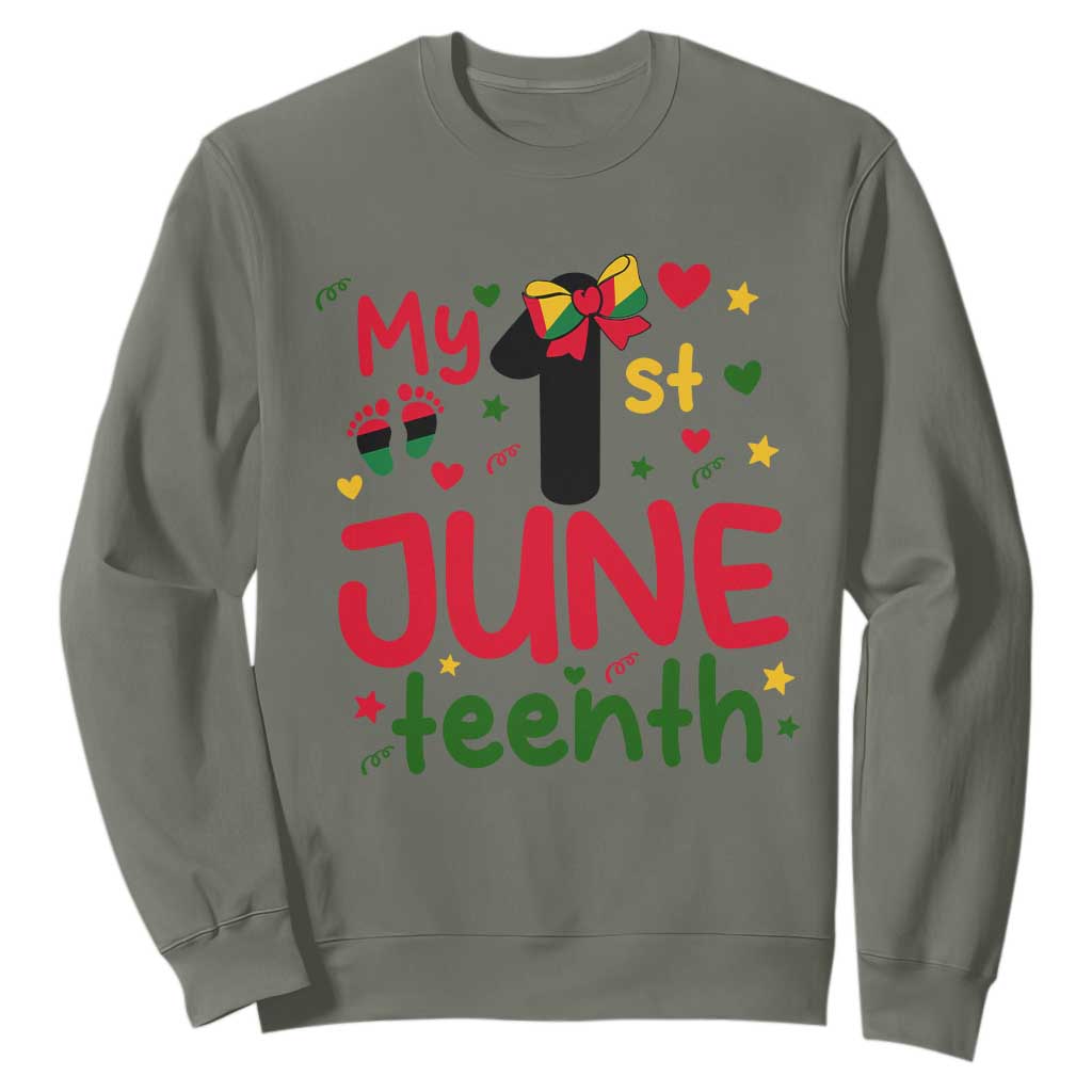 My First Juneteenth Sweatshirt African American Baby Freedom Day