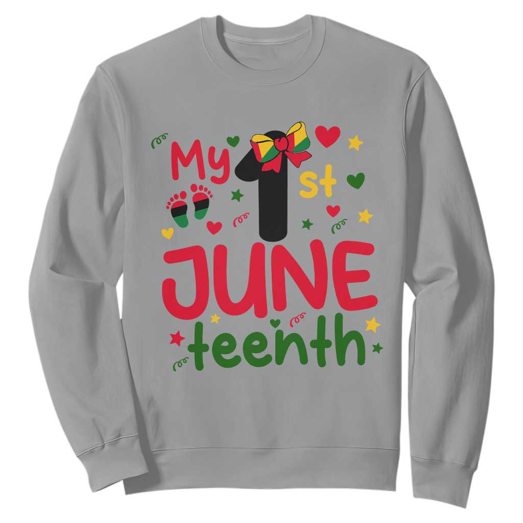 My First Juneteenth Sweatshirt African American Baby Freedom Day