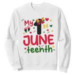 My First Juneteenth Sweatshirt African American Baby Freedom Day