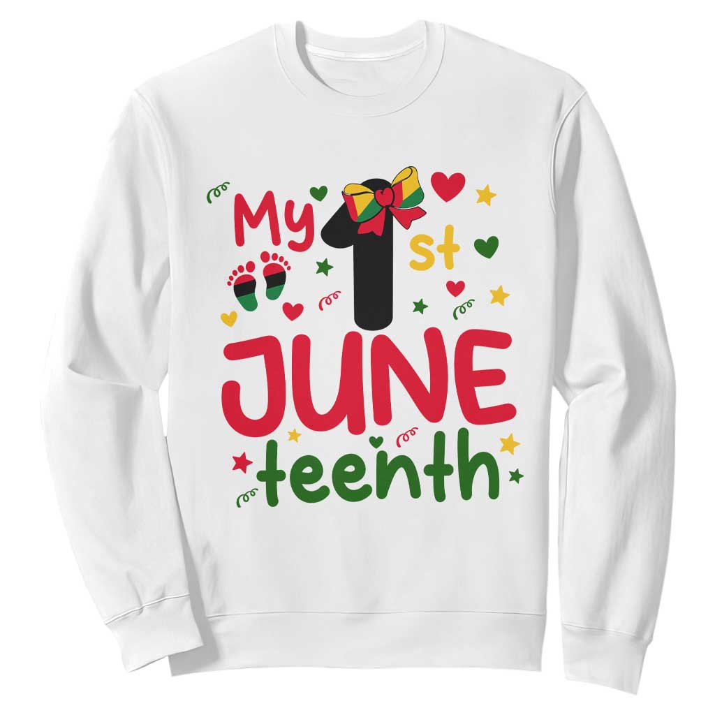 My First Juneteenth Sweatshirt African American Baby Freedom Day