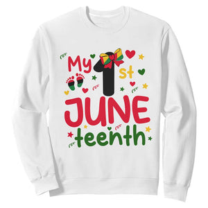 My First Juneteenth Sweatshirt African American Baby Freedom Day