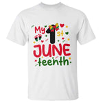 My First Juneteenth T Shirt African American Baby Freedom Day