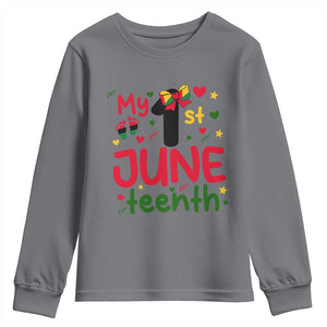My First Juneteenth Youth Sweatshirt African American Baby Freedom Day