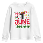 My First Juneteenth Youth Sweatshirt African American Baby Freedom Day