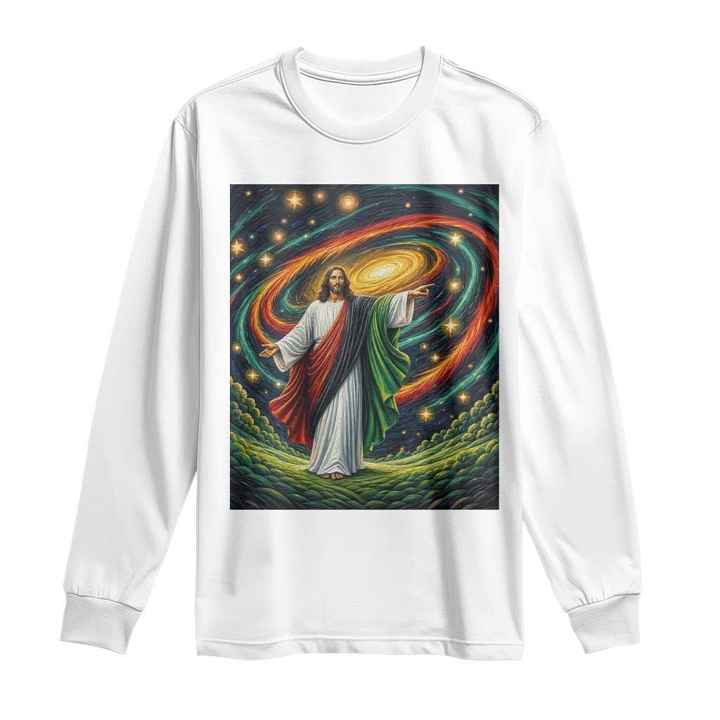 Black Jesus Juneteenth Long Sleeve Shirt African American Christian Pride