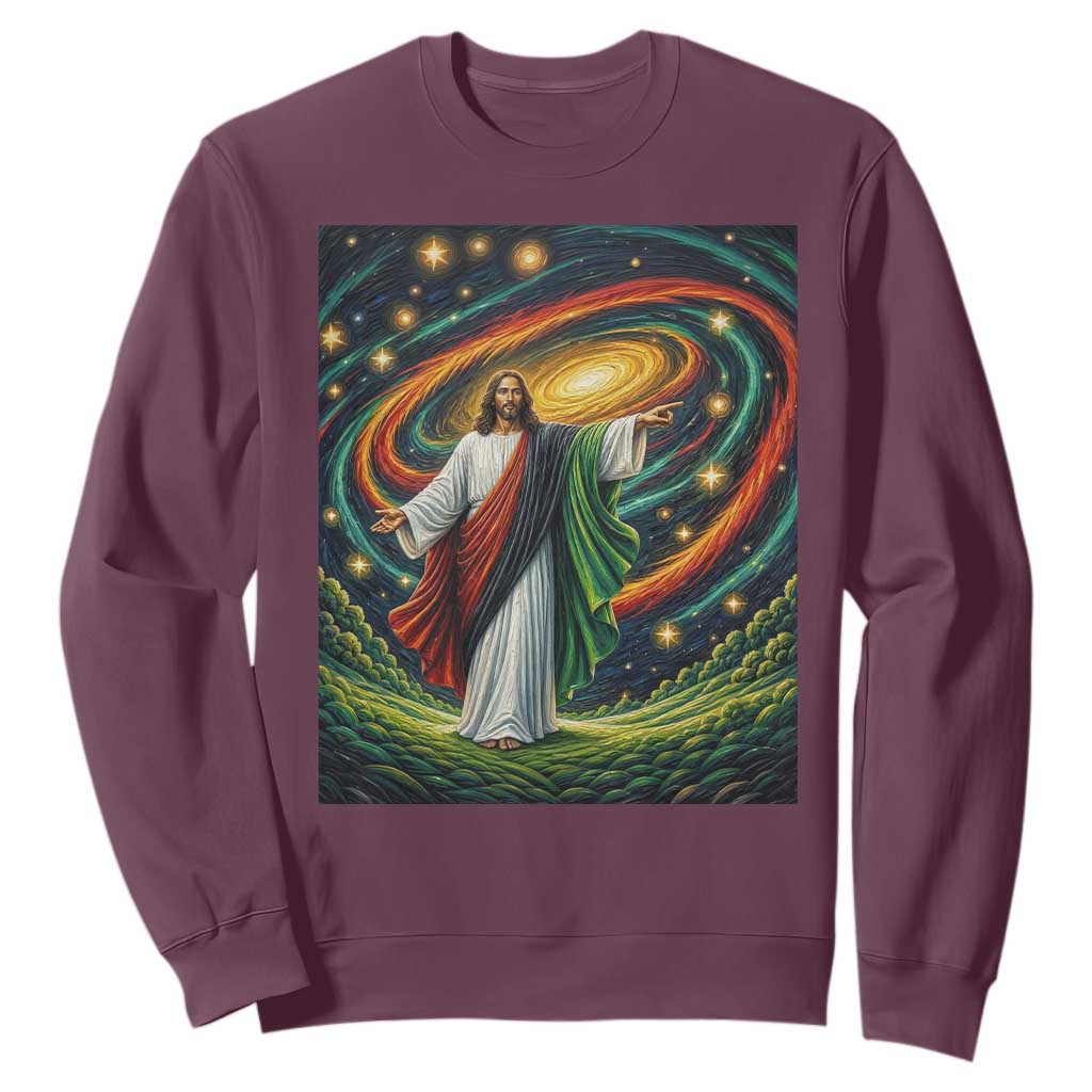Black Jesus Juneteenth Sweatshirt African American Christian Pride