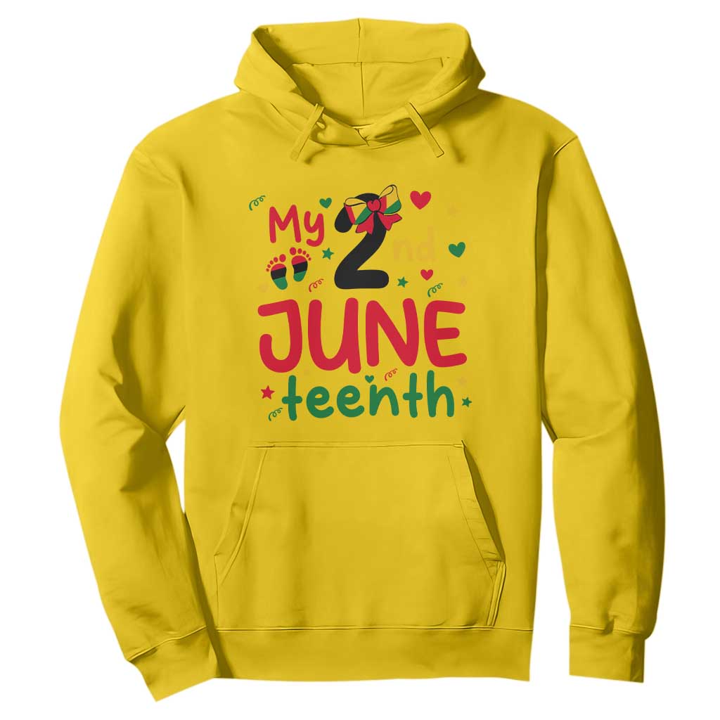 My Second Juneteenth Hoodie African American Baby Freedom Day