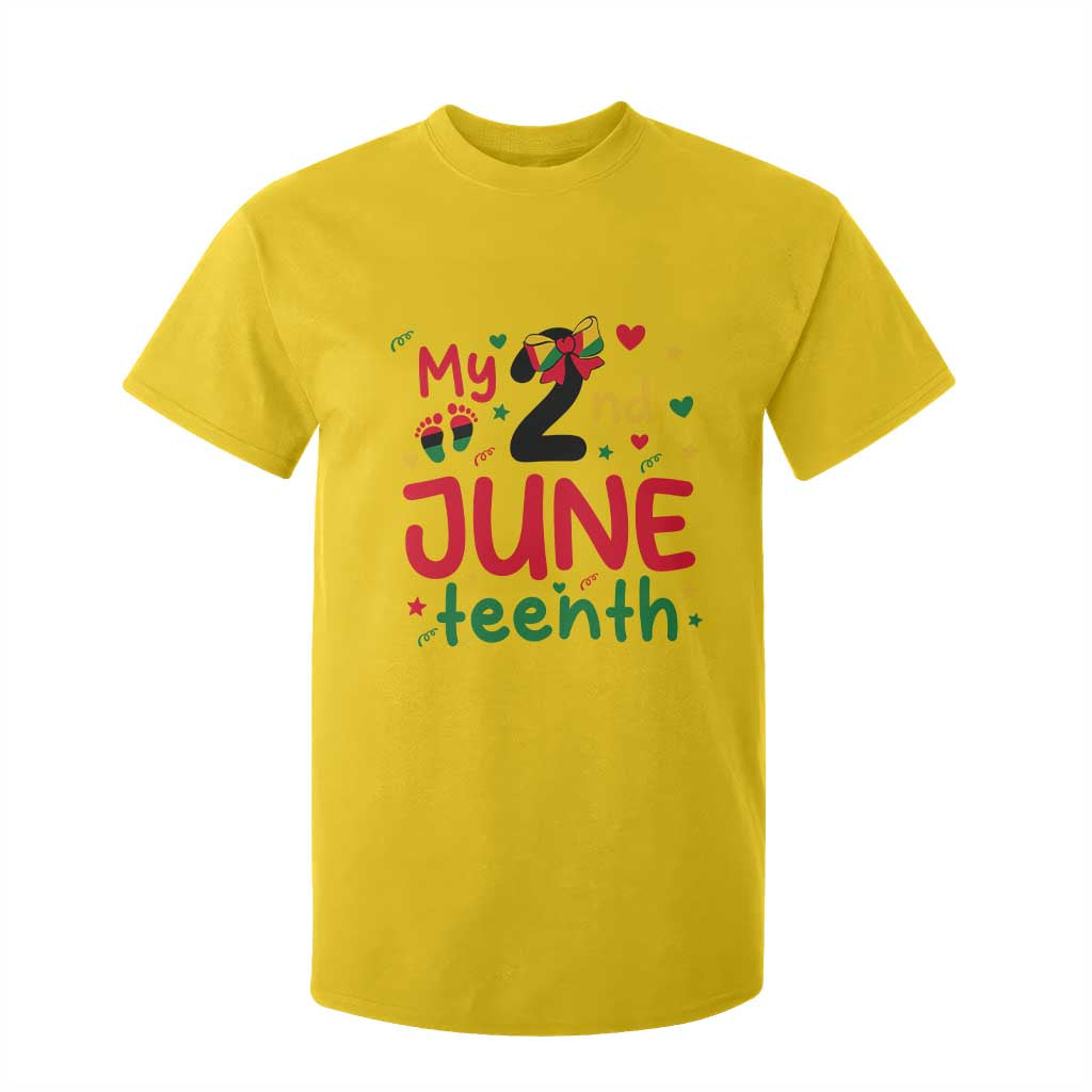 My Second Juneteenth T Shirt For Kid African American Baby Freedom Day