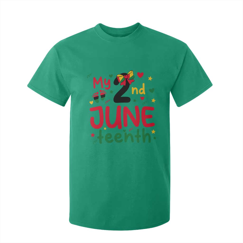 My Second Juneteenth T Shirt For Kid African American Baby Freedom Day