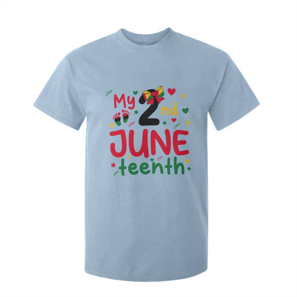 My Second Juneteenth T Shirt For Kid African American Baby Freedom Day
