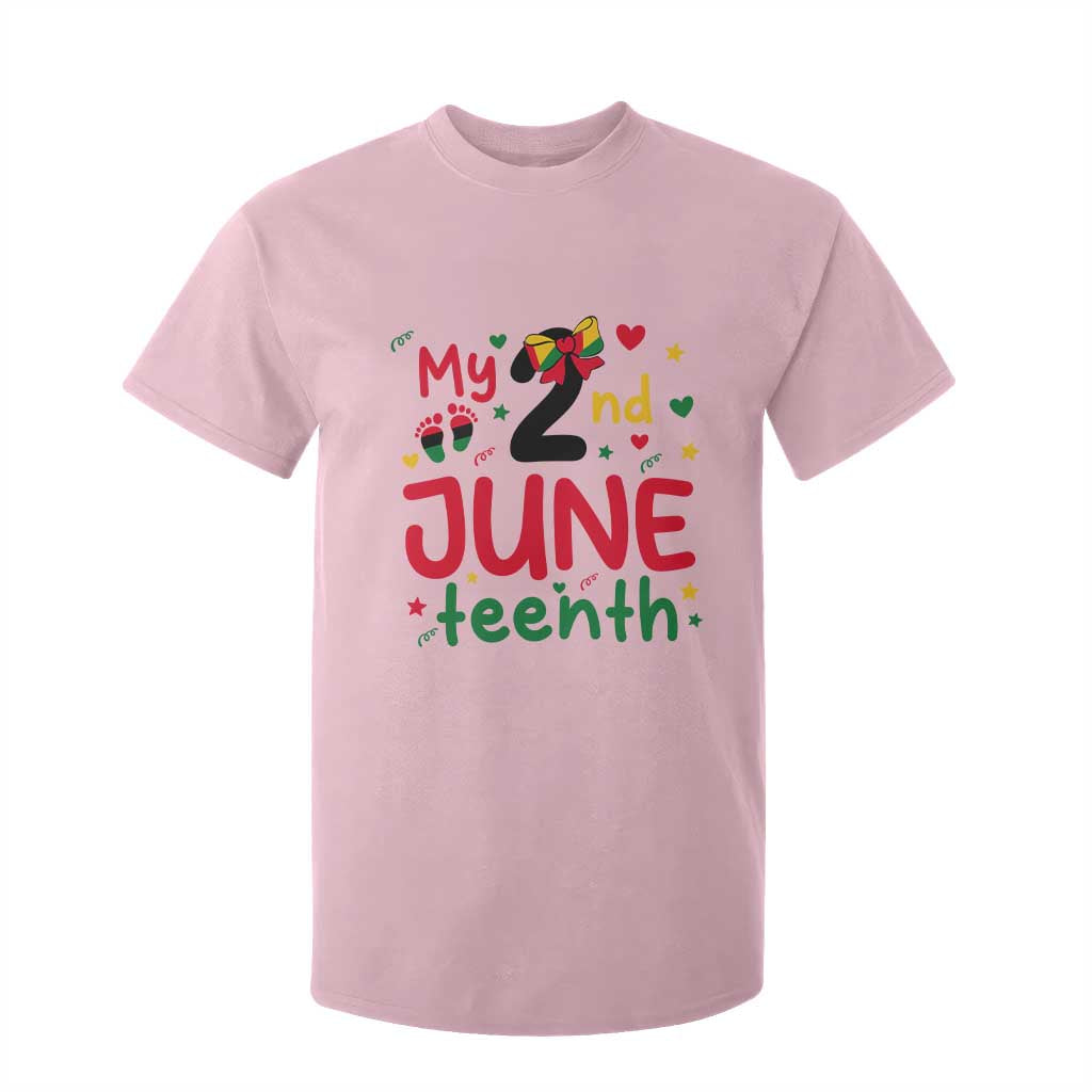 My Second Juneteenth T Shirt For Kid African American Baby Freedom Day