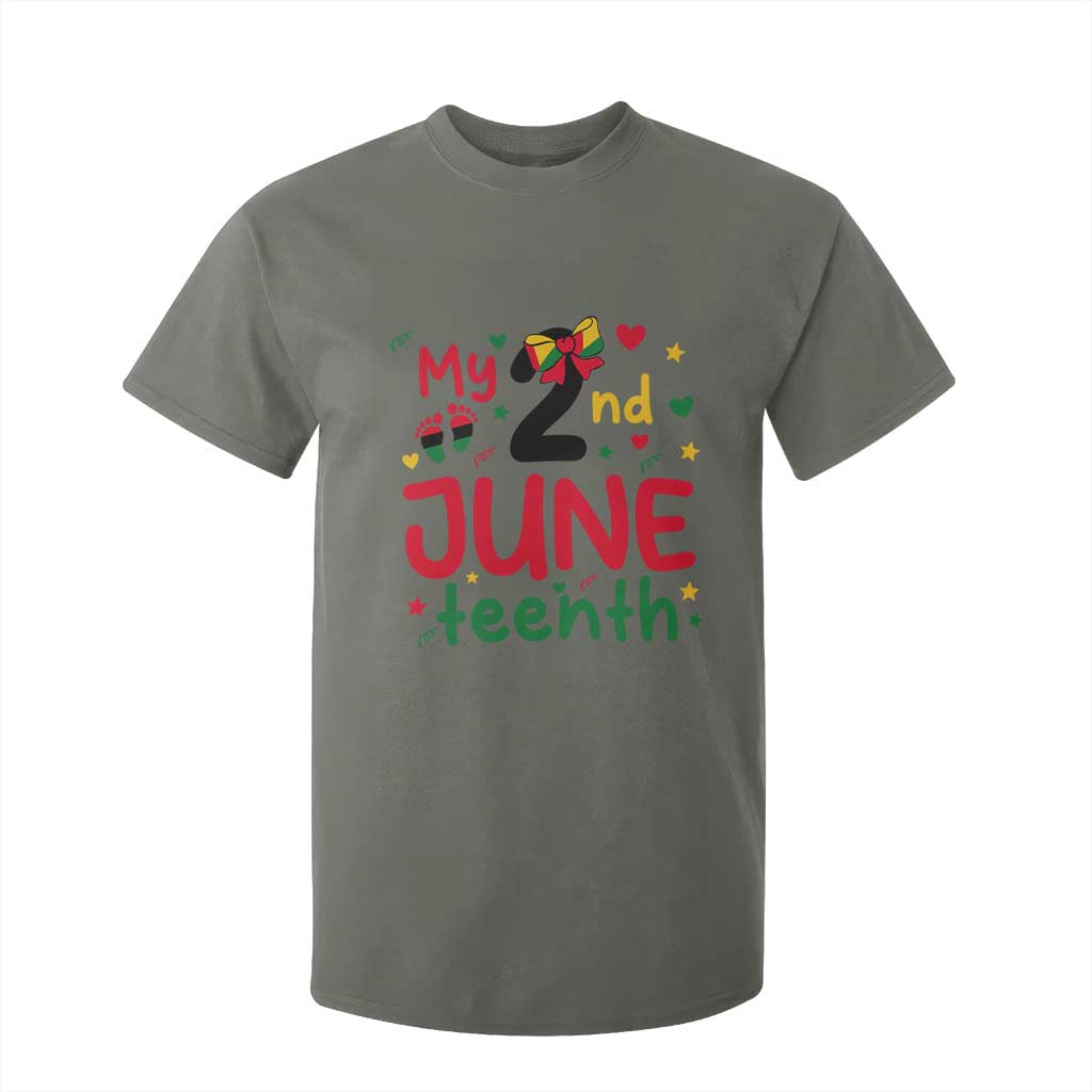 My Second Juneteenth T Shirt For Kid African American Baby Freedom Day