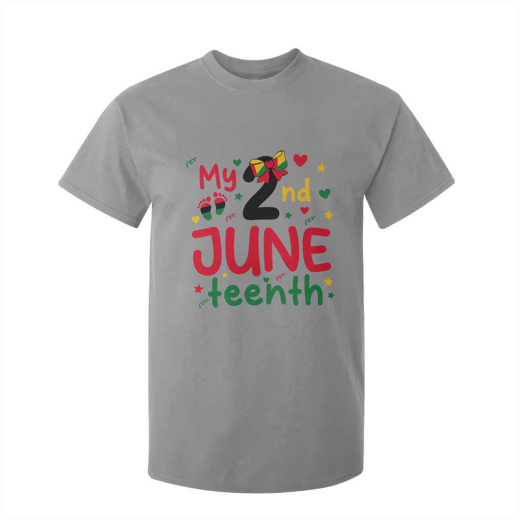 My Second Juneteenth T Shirt For Kid African American Baby Freedom Day