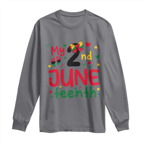 My Second Juneteenth Long Sleeve Shirt African American Baby Freedom Day