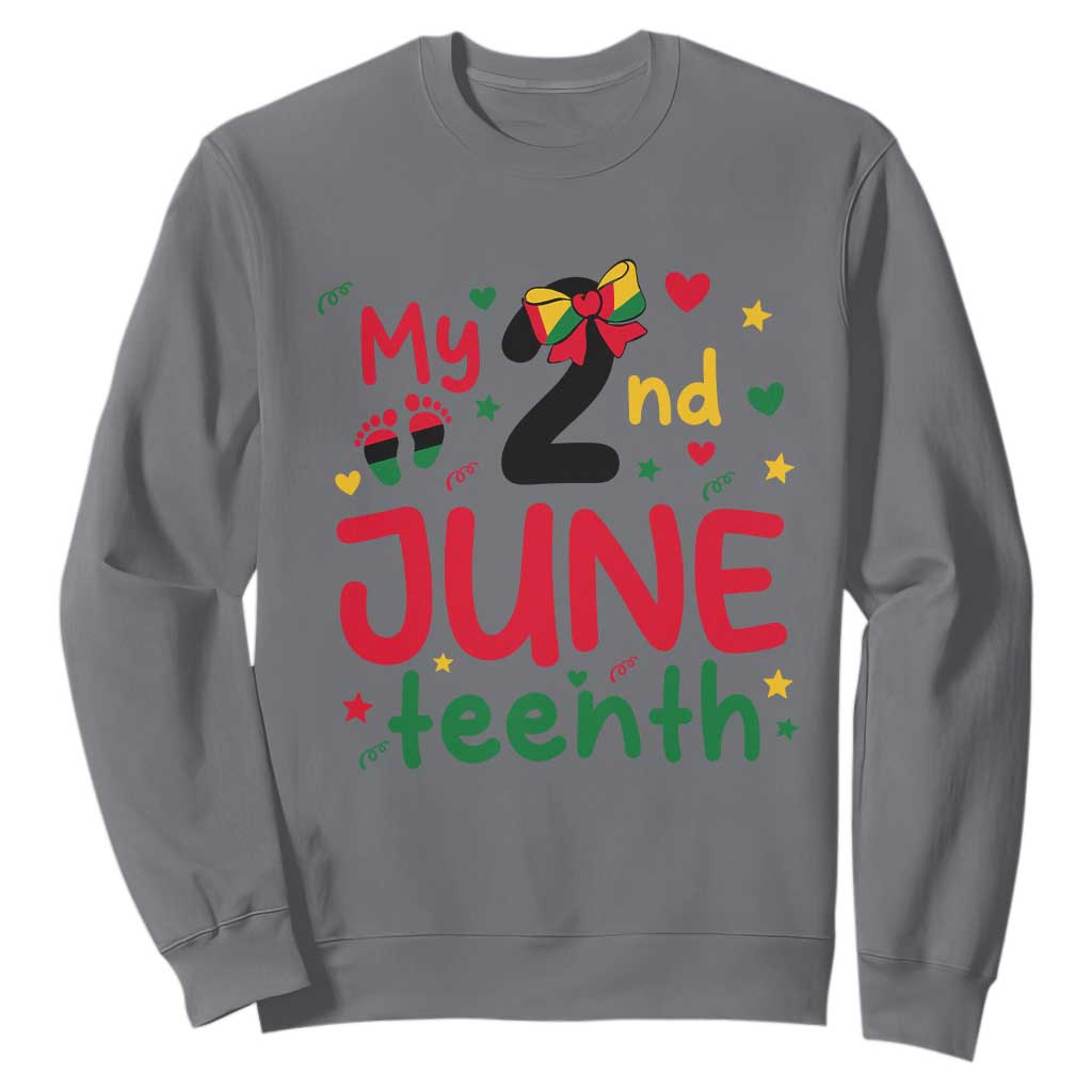 My Second Juneteenth Sweatshirt African American Baby Freedom Day