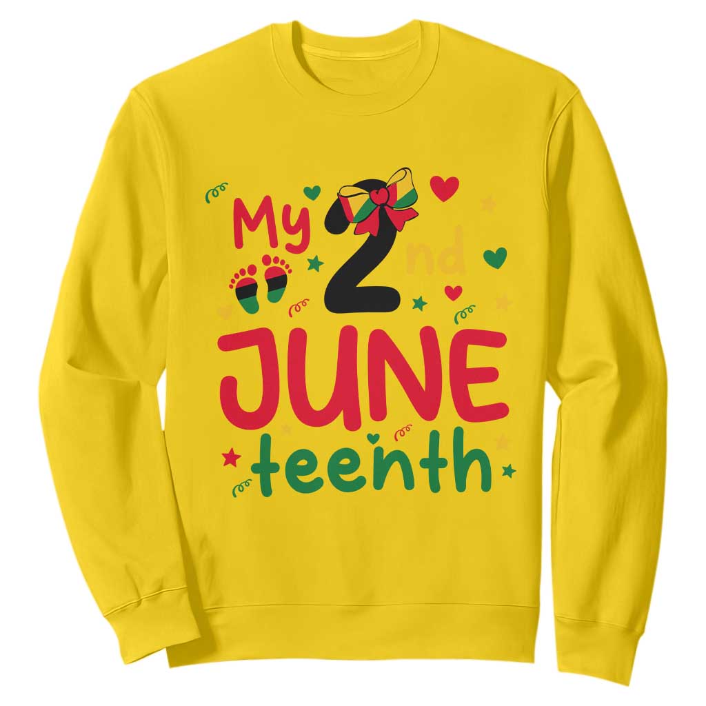 My Second Juneteenth Sweatshirt African American Baby Freedom Day