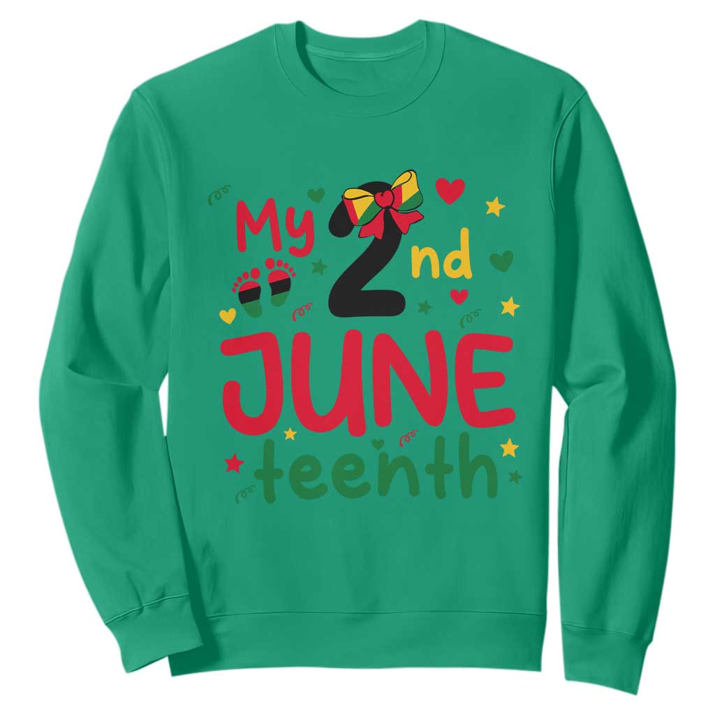 My Second Juneteenth Sweatshirt African American Baby Freedom Day