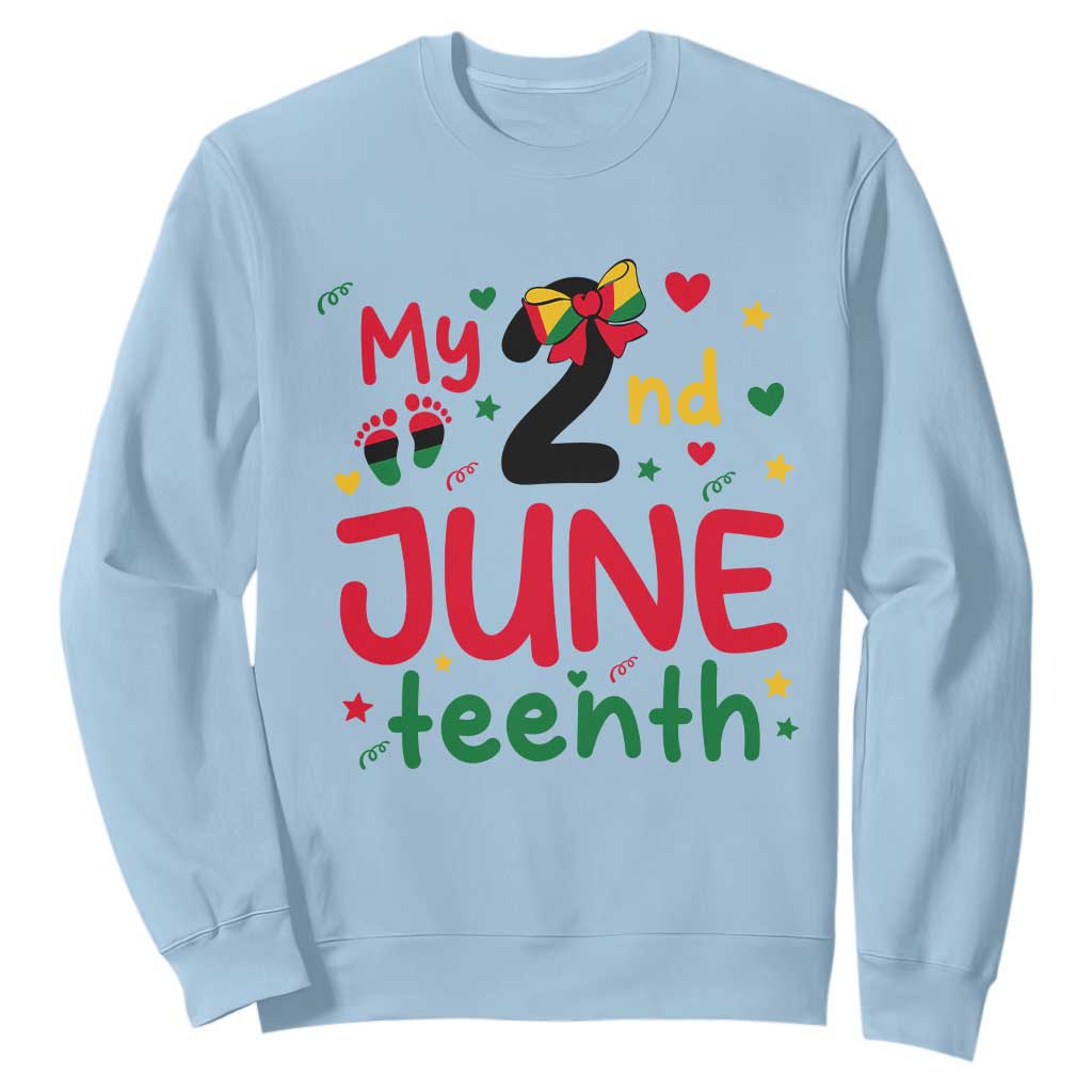 My Second Juneteenth Sweatshirt African American Baby Freedom Day