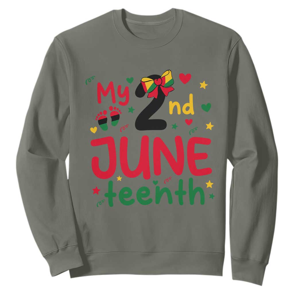 My Second Juneteenth Sweatshirt African American Baby Freedom Day