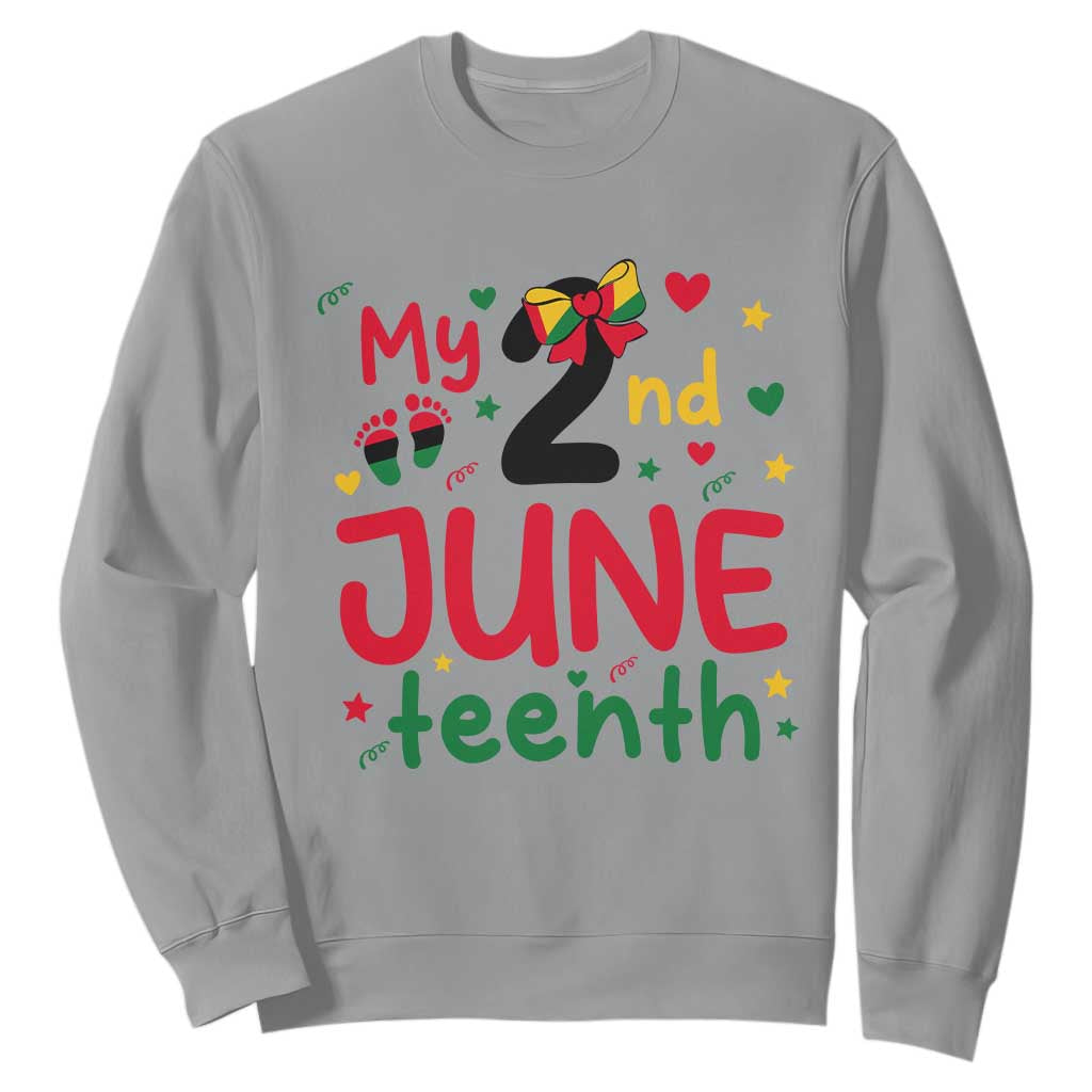 My Second Juneteenth Sweatshirt African American Baby Freedom Day