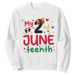 My Second Juneteenth Sweatshirt African American Baby Freedom Day
