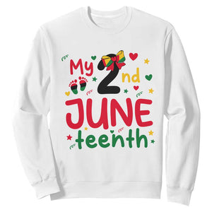My Second Juneteenth Sweatshirt African American Baby Freedom Day