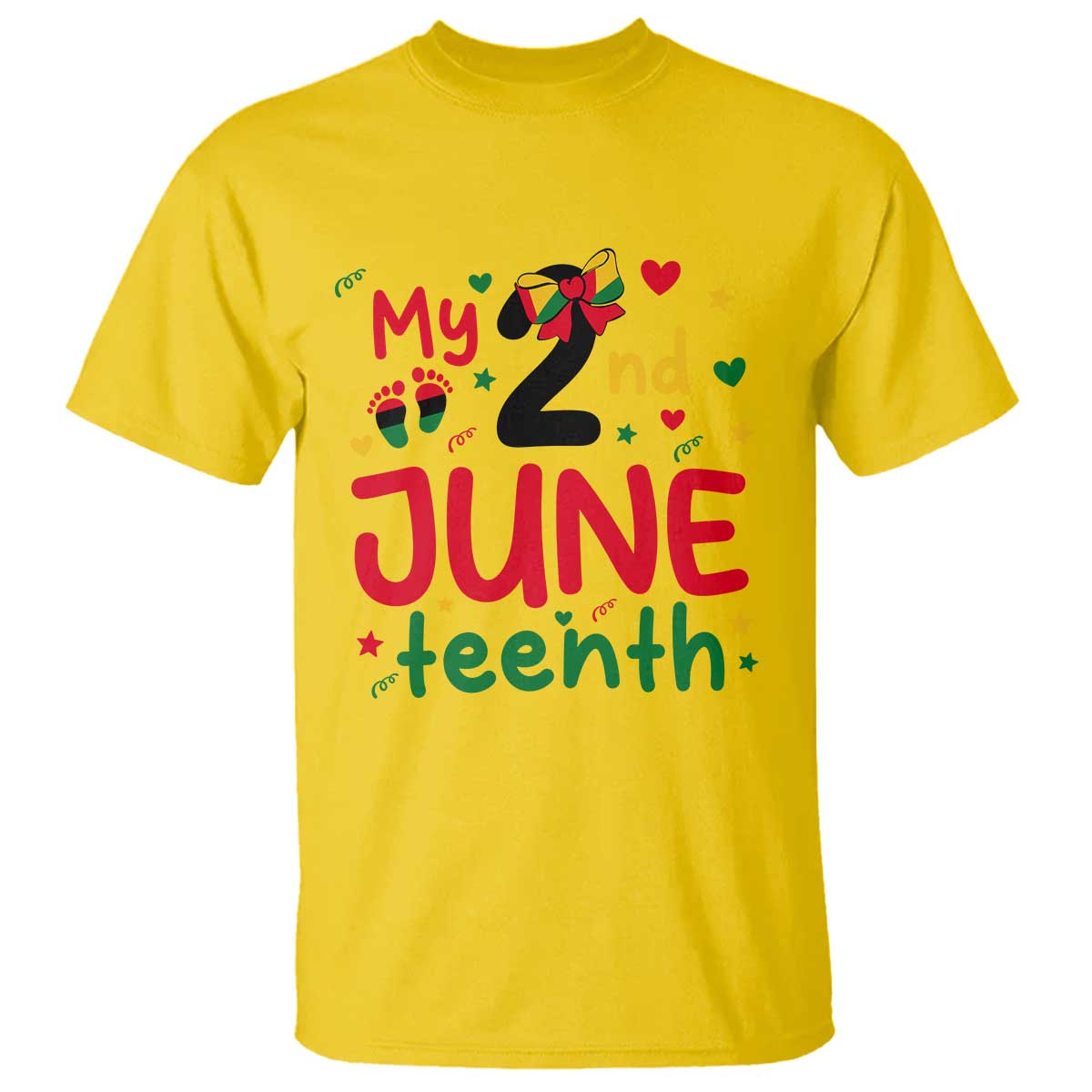 My Second Juneteenth T Shirt African American Baby Freedom Day
