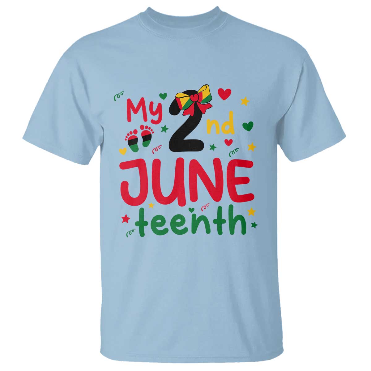 My Second Juneteenth T Shirt African American Baby Freedom Day