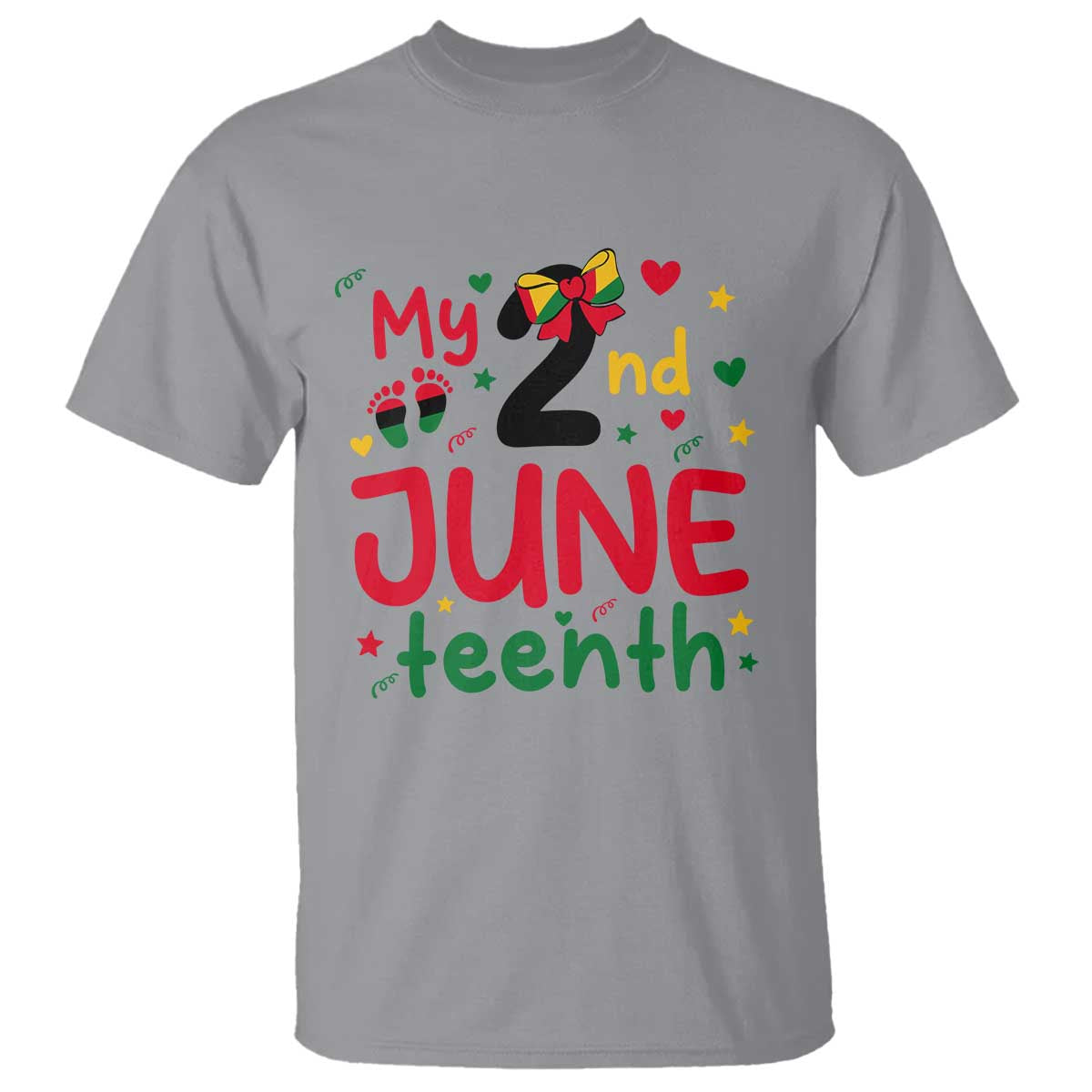 My Second Juneteenth T Shirt African American Baby Freedom Day