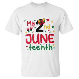 My Second Juneteenth T Shirt African American Baby Freedom Day