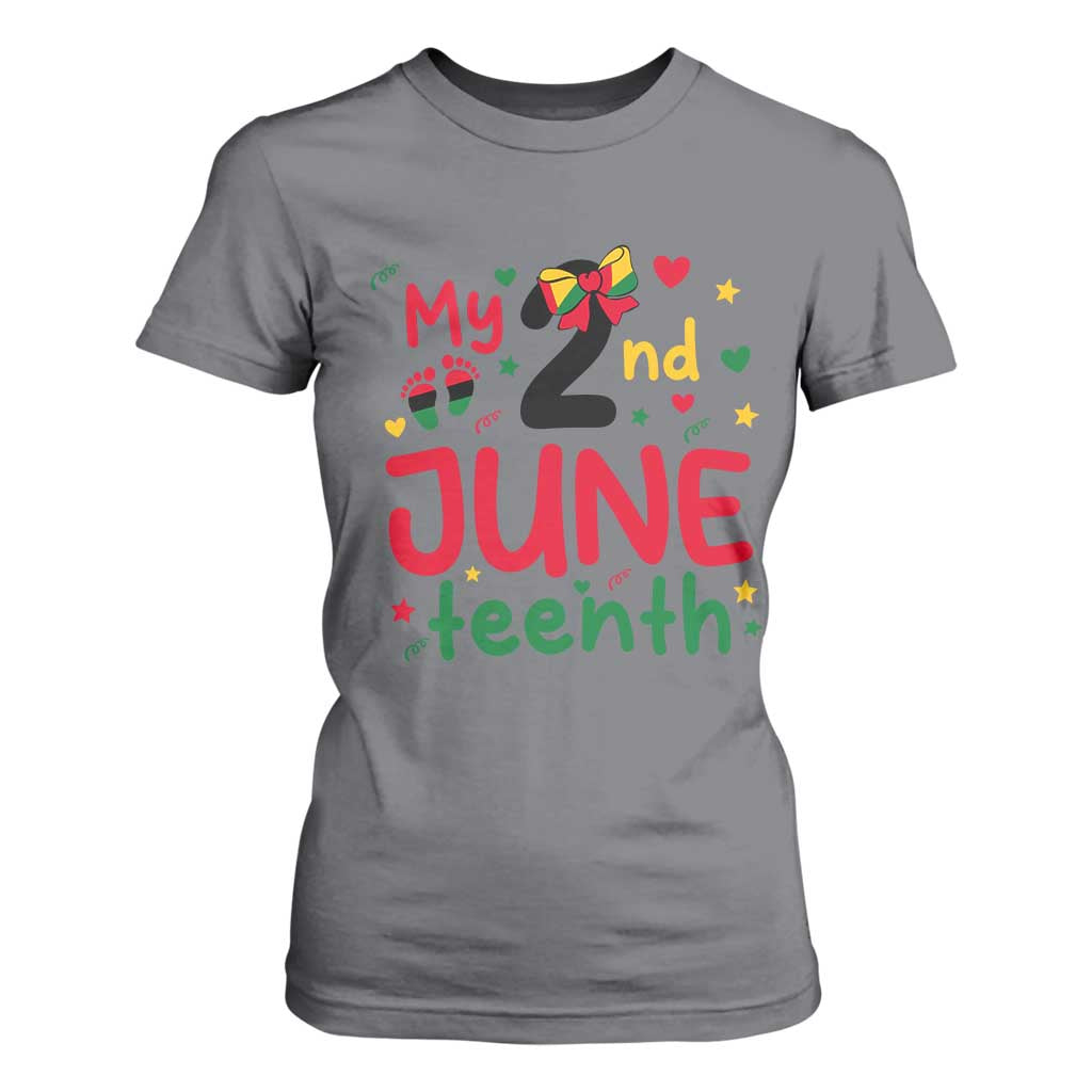 My Second Juneteenth T Shirt For Women African American Baby Freedom Day