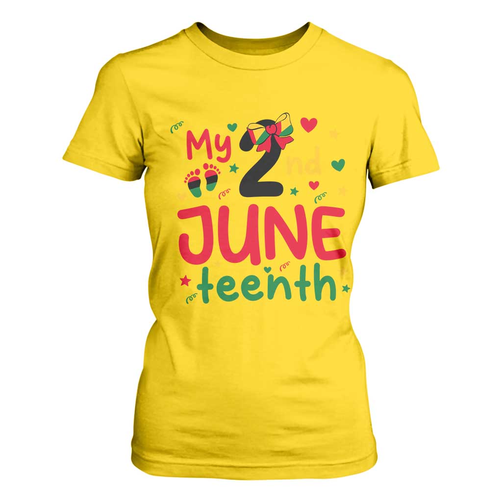 My Second Juneteenth T Shirt For Women African American Baby Freedom Day