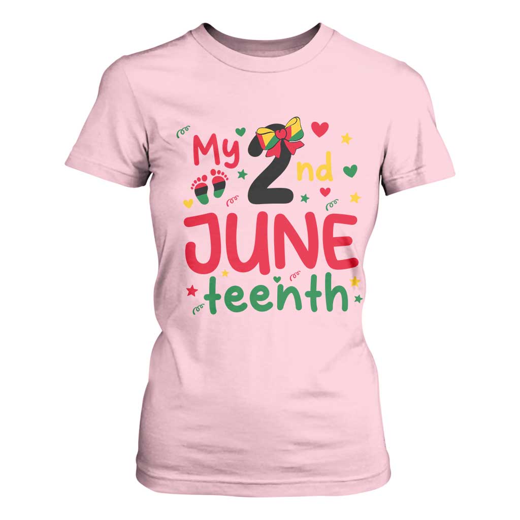 My Second Juneteenth T Shirt For Women African American Baby Freedom Day