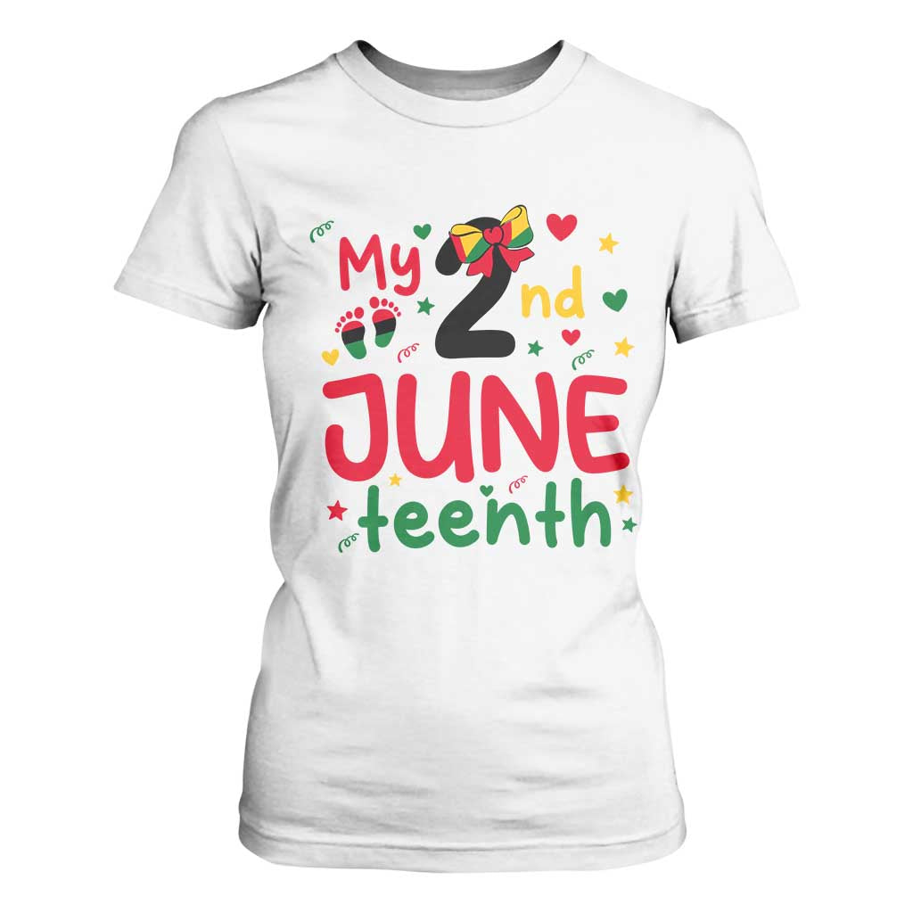 My Second Juneteenth T Shirt For Women African American Baby Freedom Day
