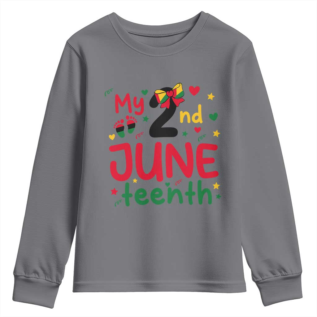 My Second Juneteenth Youth Sweatshirt African American Baby Freedom Day