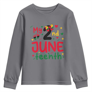 My Second Juneteenth Youth Sweatshirt African American Baby Freedom Day