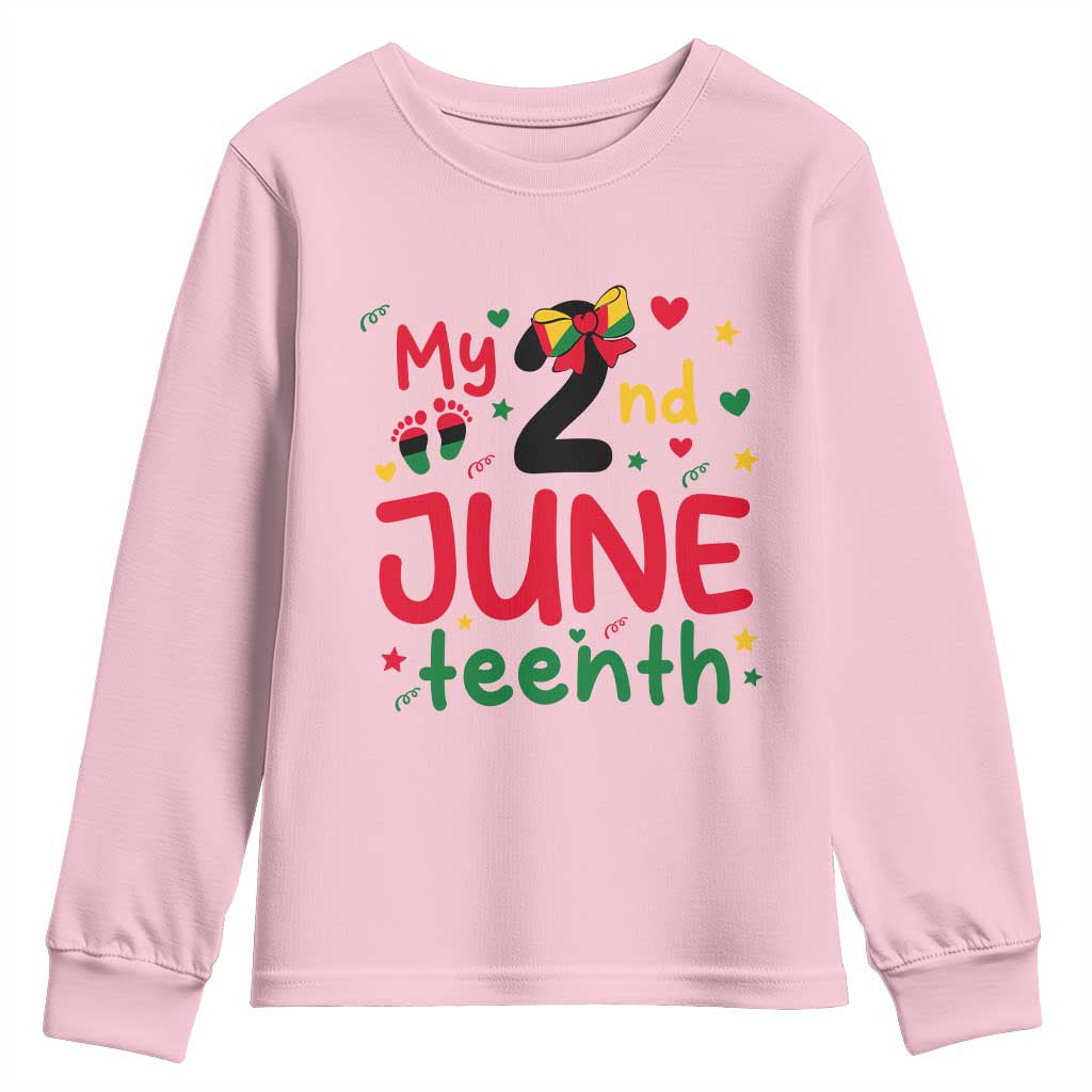 My Second Juneteenth Youth Sweatshirt African American Baby Freedom Day
