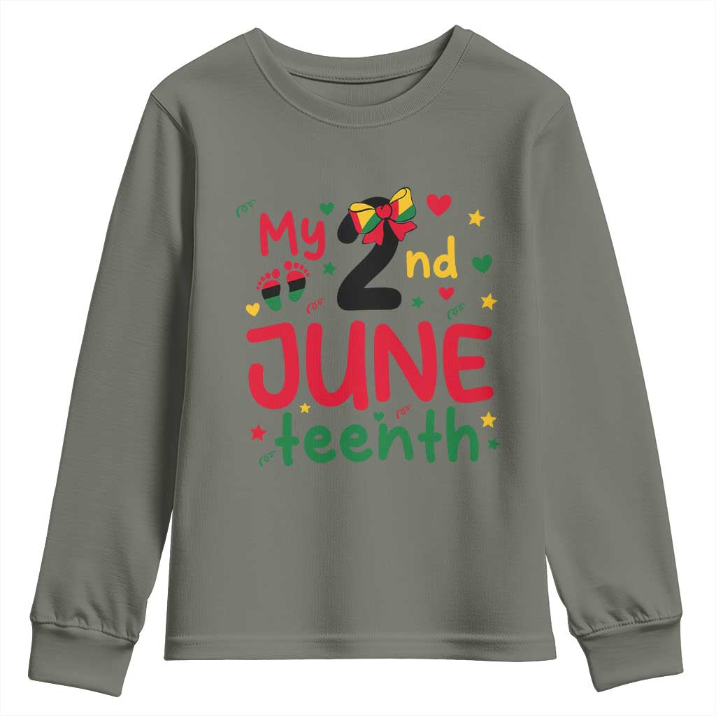 My Second Juneteenth Youth Sweatshirt African American Baby Freedom Day