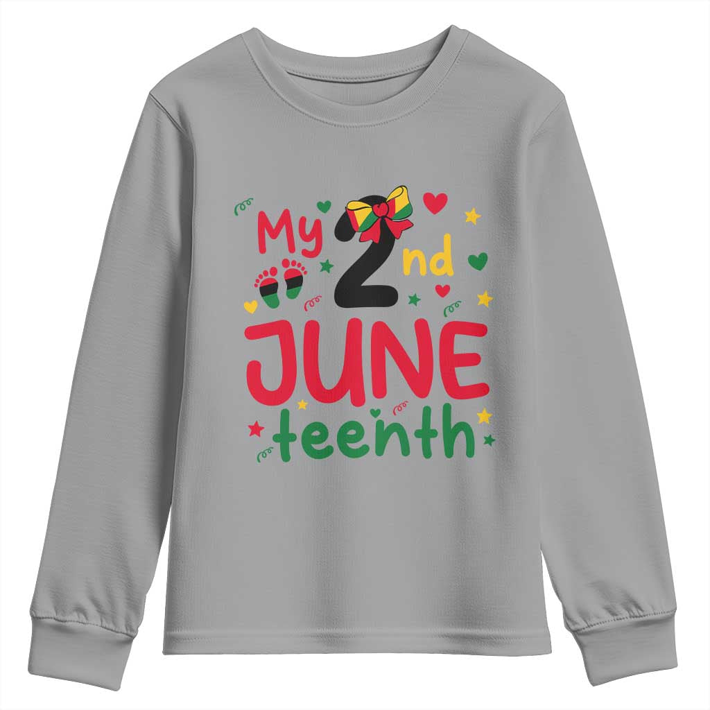 My Second Juneteenth Youth Sweatshirt African American Baby Freedom Day