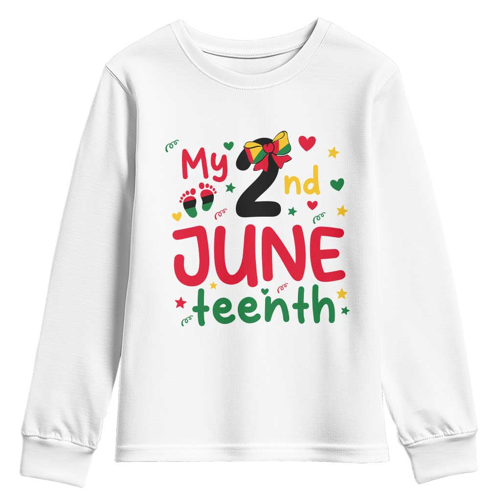 My Second Juneteenth Youth Sweatshirt African American Baby Freedom Day