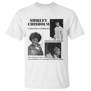 Shirley Chisholm Unbought And Unbossed T Shirt Vintage Feminist Poster