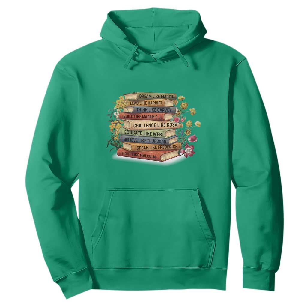 Black History Leaders Book Hoodie African American Teachers - African Pride