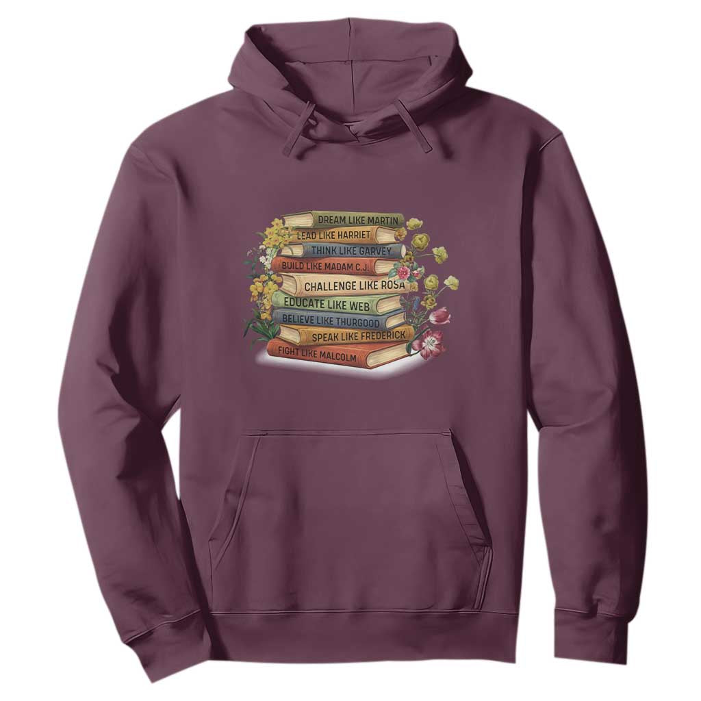 Black History Leaders Book Hoodie African American Teachers - African Pride