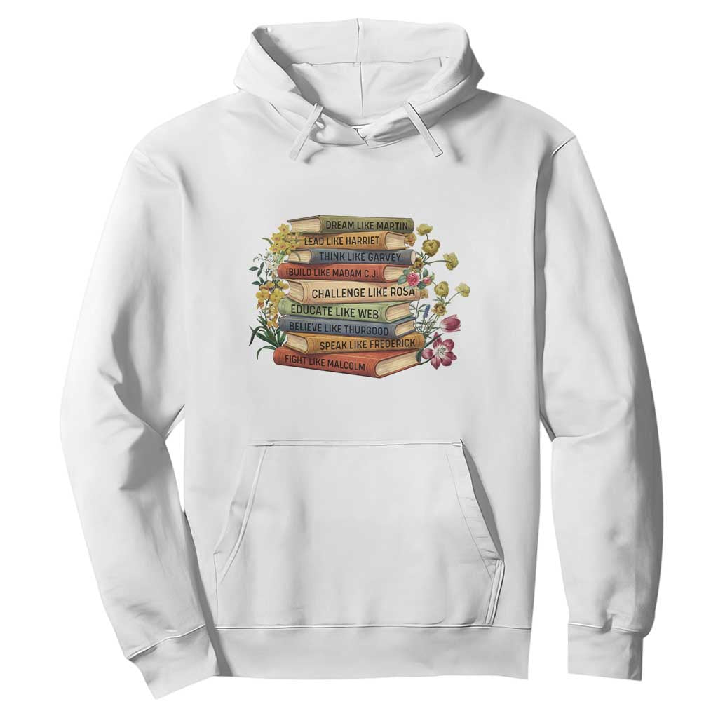 Black History Leaders Book Hoodie African American Teachers - African Pride