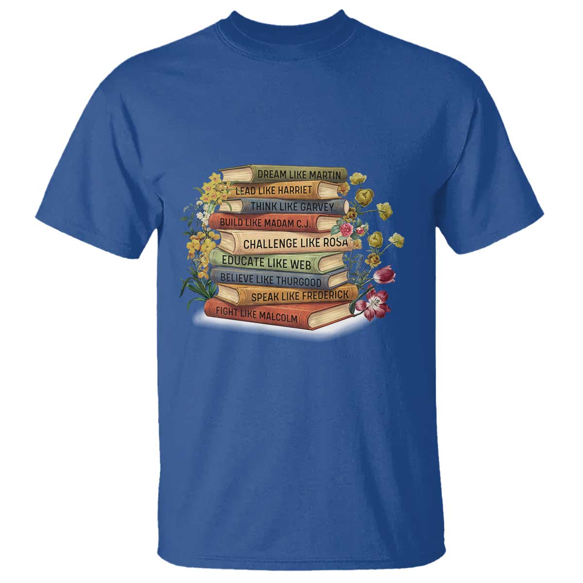 Black History Leaders Book T Shirt African American Teachers - African Pride