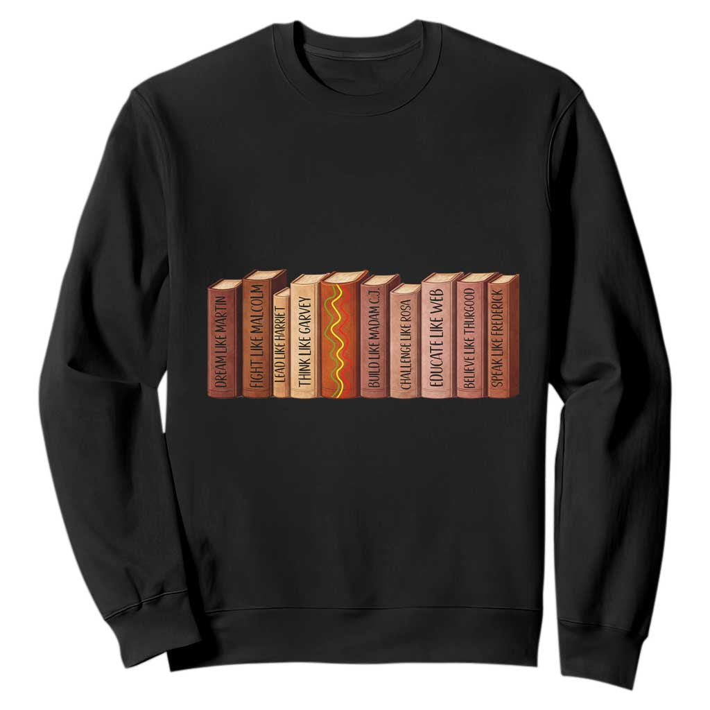 African American Teachers Gift Sweatshirt Black History Leaders Book - African Pride