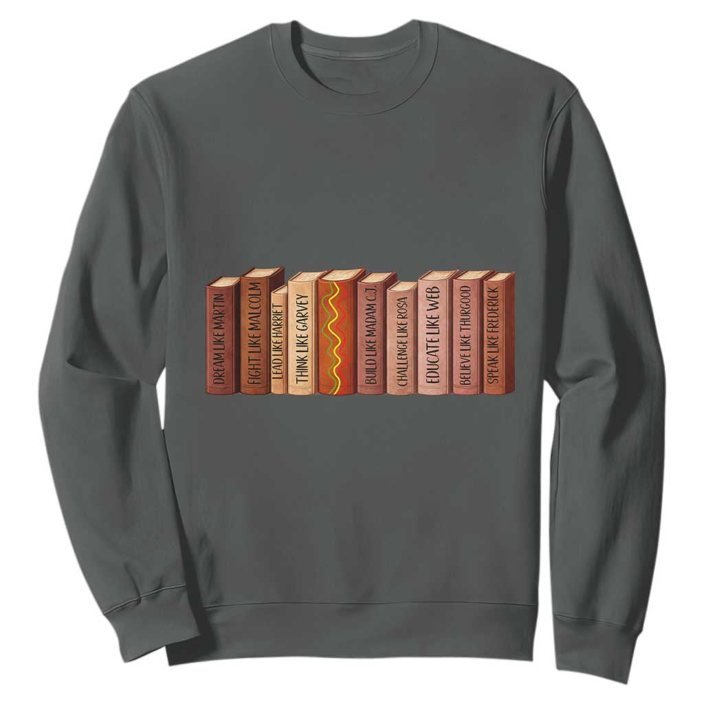 African American Teachers Gift Sweatshirt Black History Leaders Book - African Pride