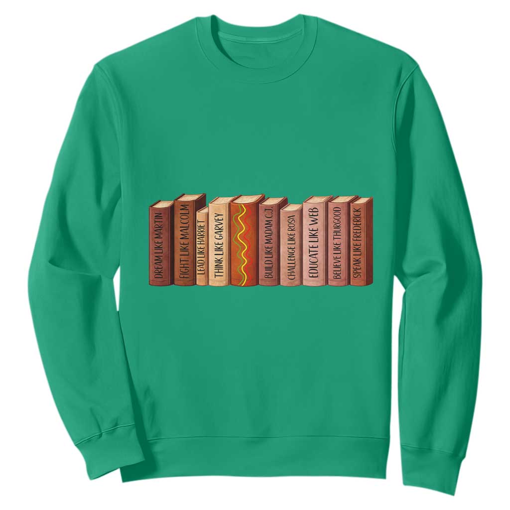African American Teachers Gift Sweatshirt Black History Leaders Book - African Pride