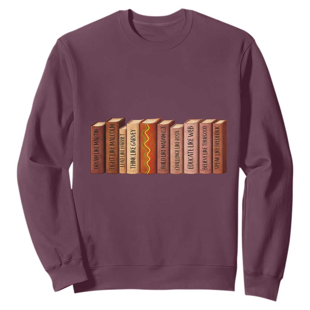 African American Teachers Gift Sweatshirt Black History Leaders Book - African Pride